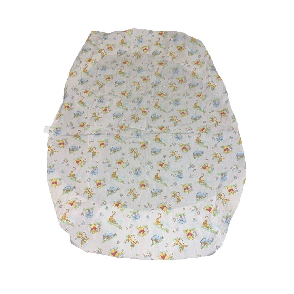 Vintage 90s Disney Winnie the Pooh Fitted Crib Sheet Pooh Honey Tigger